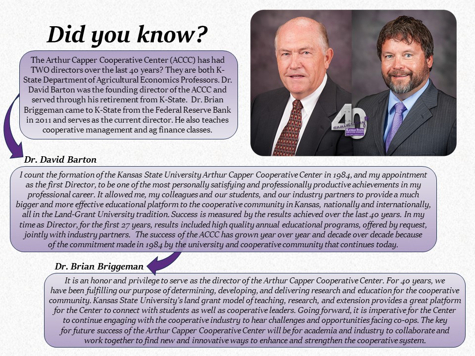 Directors of the Arthur Capper Cooperative Center