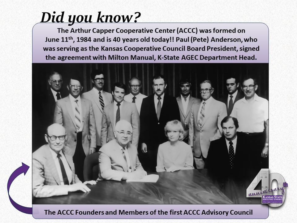 Signing of Public-Private Partnership to establish the ACCC