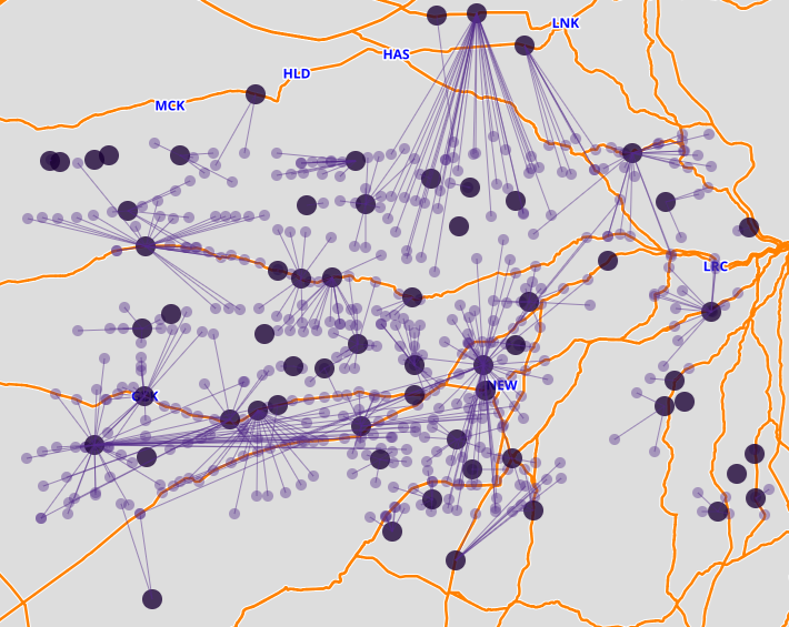all co-op grain locations in KS railway map