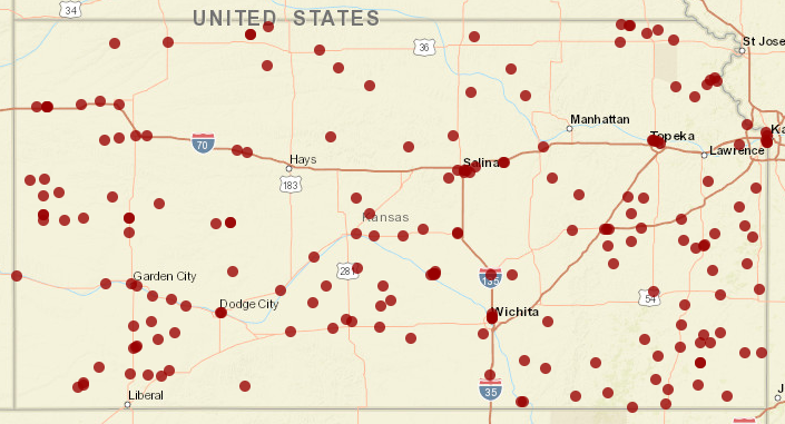 Non-cooperative grain locations KS